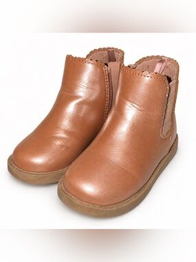 Old Navy Shiny Faux-Leather Chelsea Boots for Toddler Size 7